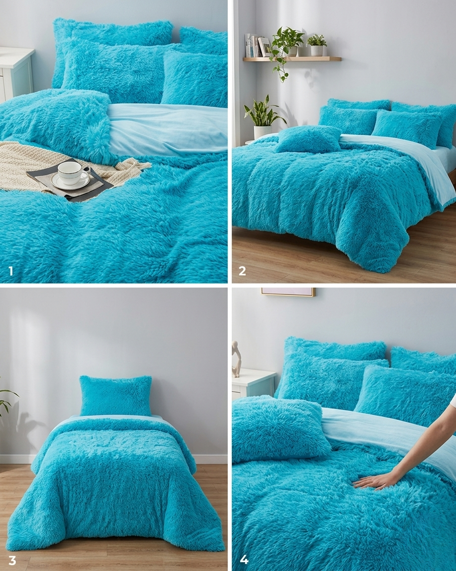 Edredón Azul Turquesa