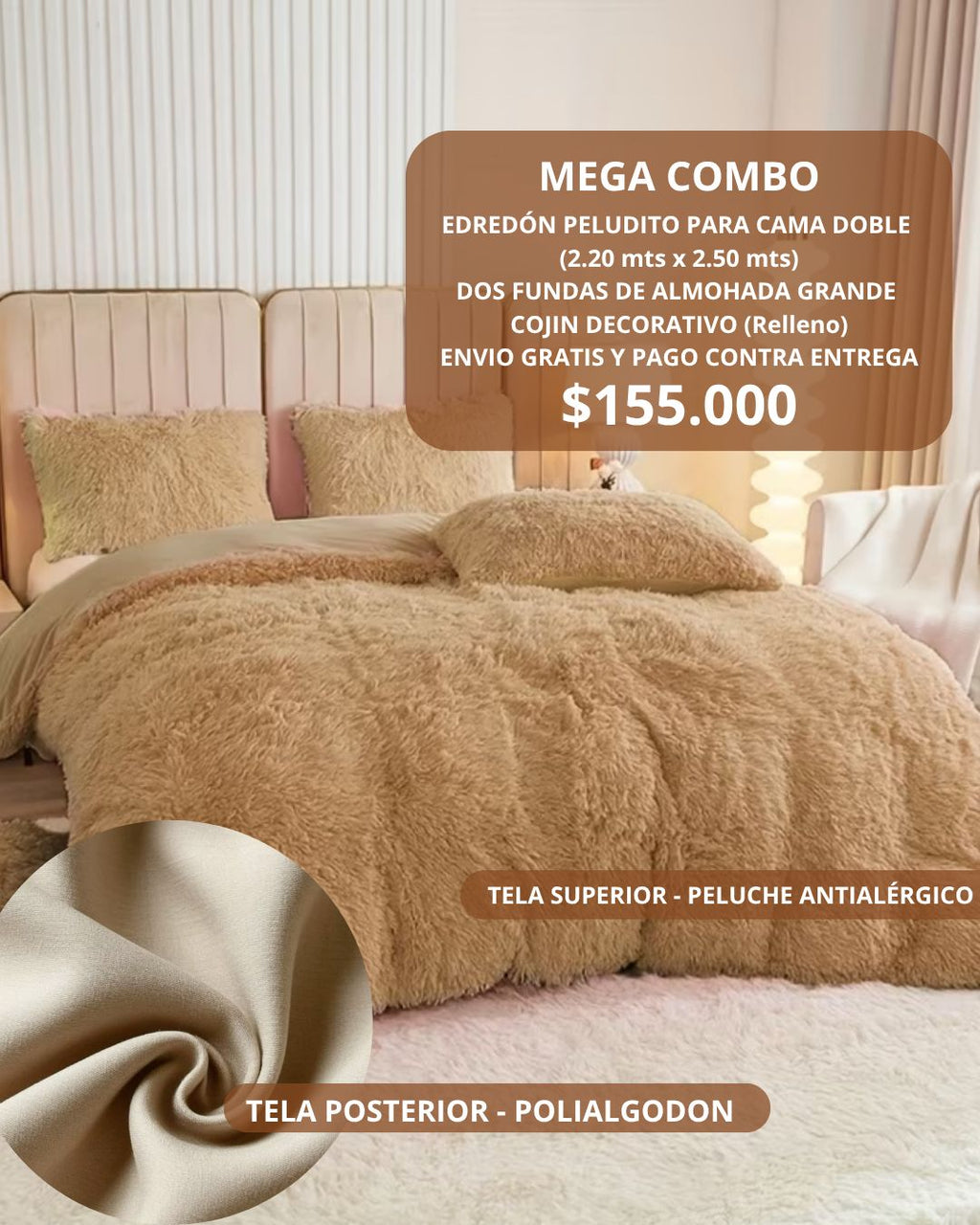 Edredón Camel