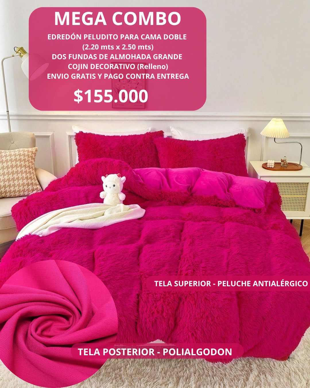 Edredón Fucsia